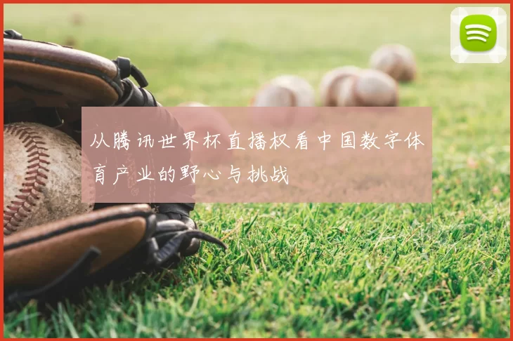 从腾讯世界杯直播权看中国数字体育产业的野心与挑战