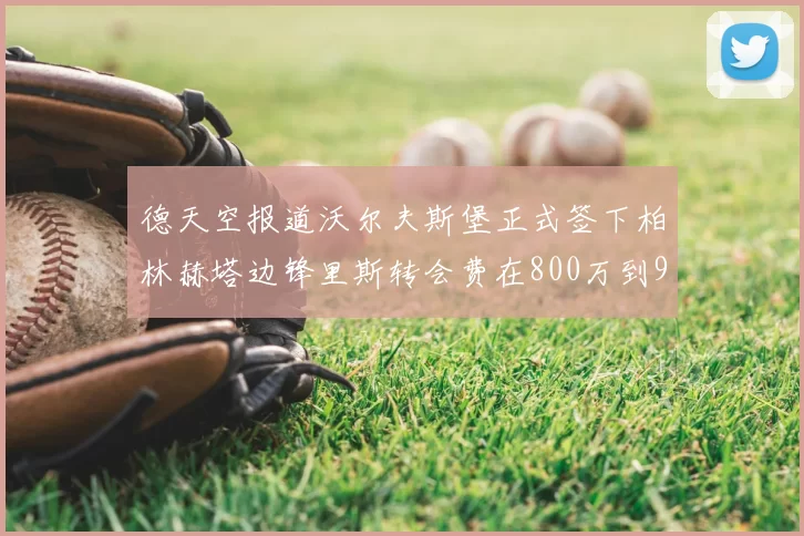德天空报道沃尔夫斯堡正式签下柏林赫塔边锋里斯转会费在800万到900万欧之间